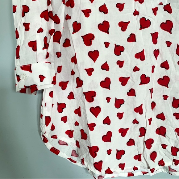 Willi Smith • Heart Print Blouse - Picture 3 of 6